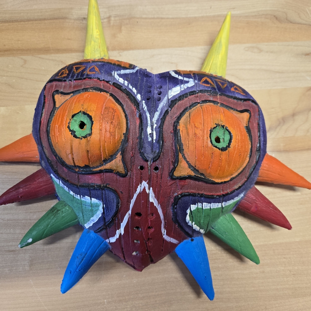 Colorful Wooden Mask Wall Art